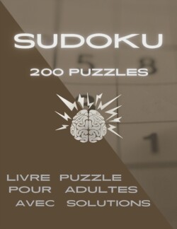 SUDOKU 200 Puzzles livre puzzle pour adultes avec solutions