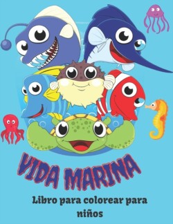 Vida marina Libro para colorear para ninos