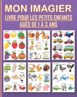 Mon imagier pour les enfants ages de 1 a 3 ans Livre illustre pour apprendre et ameliorer le vocabulaire des petits enfants, garcons et filles.