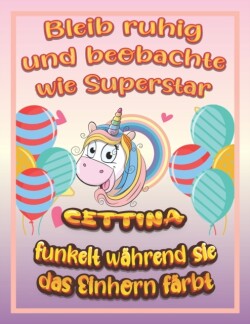 Bleib ruhig und beobachte wie Superstar Cettina funkelt wahrend sie das Einhorn farbt