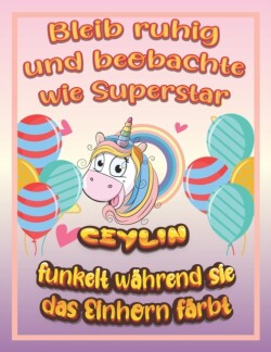 Bleib ruhig und beobachte wie Superstar Ceylin funkelt wahrend sie das Einhorn farbt