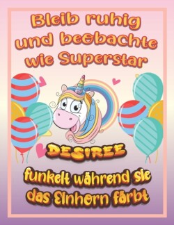 Bleib ruhig und beobachte wie Superstar Desiree funkelt wahrend sie das Einhorn farbt