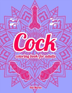 Cock coloring book for adults