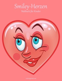 Smiley-Herzen-Malbuch für Kinder