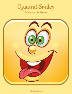 Quadrat-Smiley-Malbuch für Kinder
