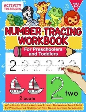 Number Tracing Workbook For Preschoolers And Toddlers