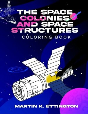 Space Colonies and Space Structures Coloring Book