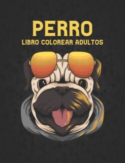 Libro Colorear Adultos Perro