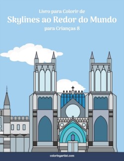 Livro para Colorir de Skylines ao Redor do Mundo para Crianças 8