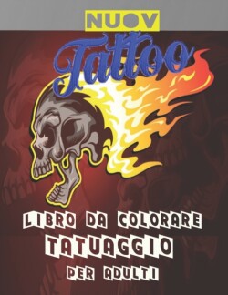 Libro da colorare tatuaggio per adulti