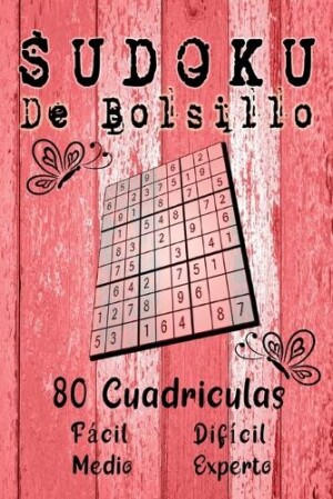 SUDOKU De Bolsillo, 80 Cuadrículas Fácil Medio Difícil y Experto