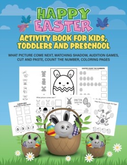 Happy Easter activity book for kids, toddlers and preschool