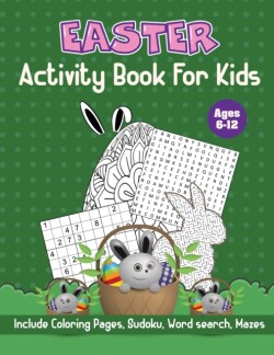 Easter activity book for kids ages 6-12