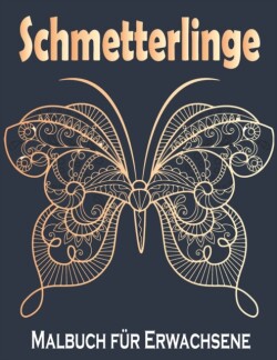 Schmetterlinge Malbuch für Erwachsene