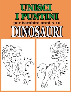 unisci i puntini per bambini 5-10 anni dinosauri