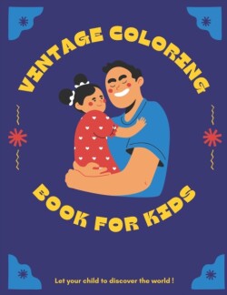 Vintage coloring book for kids