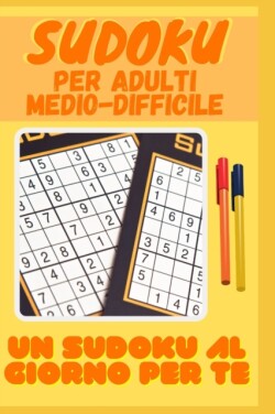 Sudoku per adulti livello medio e difficile. Formato da viaggio con soluzioni.